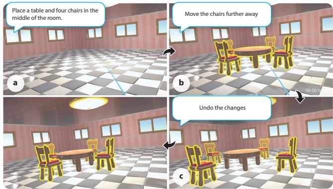 Intelligent responses: spatial common sense, context awareness, and adaptive undo